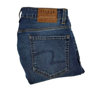 Spykar Super Skinny Jeans Denim L30 W30 Low‎ Rise Slim Fit Tapered Ankle Length